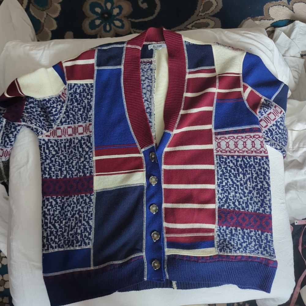 re/done 90s cardigan Oversized Women's Large Made In USA